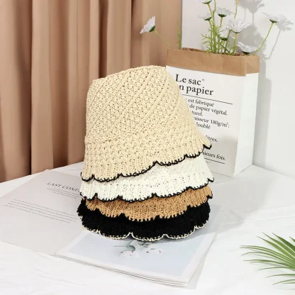 Casual Simplicity Cloche Straw Hats - Image 3