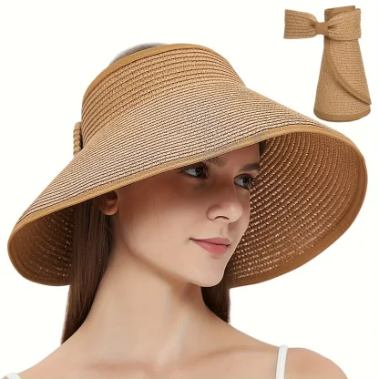 Wide Brim Foldable Straw Hat